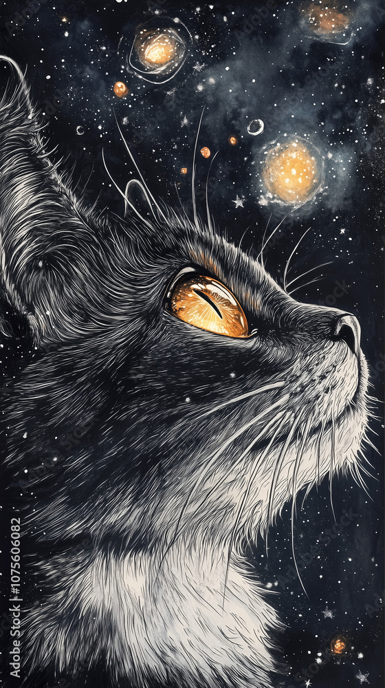Fototapeta premium Cartoon cat. 