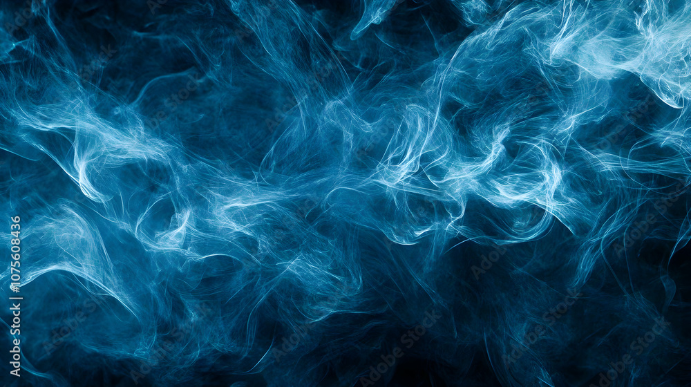 Smooth blue light streaks on dark abstract background. illustrations Smooth blue light streaks on dark abstract background. illustrations