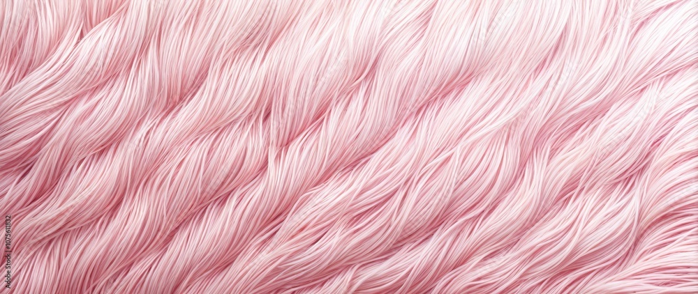 Fototapeta premium Soft pink faux fur texture close-up in pastel colors. Smooth, fluffy and luxurious surface warm, comfortable and elegant. for backgrounds, fashion concepts and cozy design themes