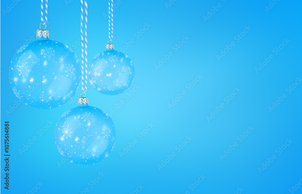 Christmas balls. A holiday card. Christmas balls. A holiday card.