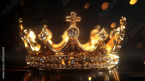 Golden crown icon