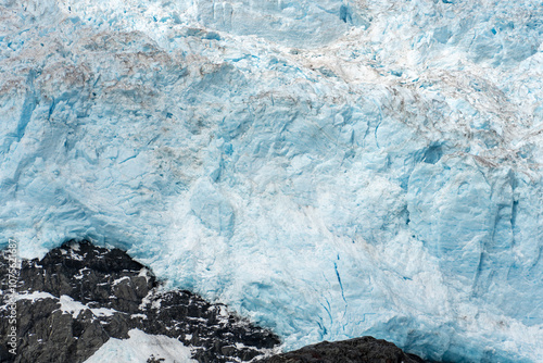 Majestic glacier up close