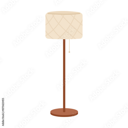 Electric floor lamp for interior design
