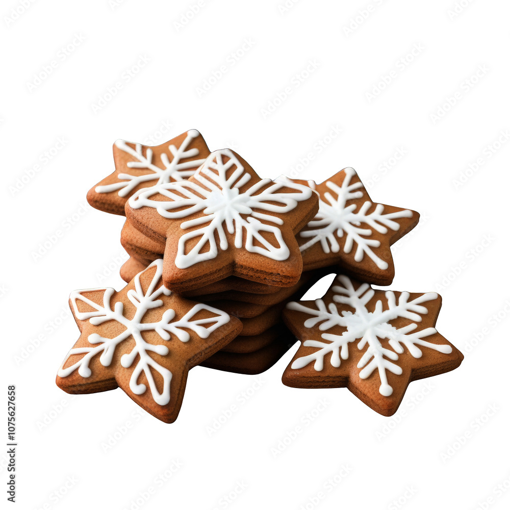 Star Gingerbread Cookies Decorated Star Gingerbread Cookies Decorated