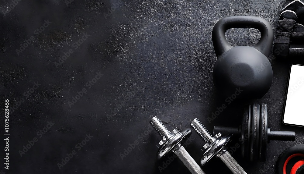 Gym equipment and dark concrete countertop appear in the background of a horizontal social _1(1325) Gym equipment and dark concrete countertop appear in the background of a horizontal social _1(1325)