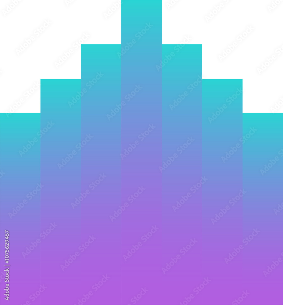 Fototapeta premium blue and purple gradient blocks shape