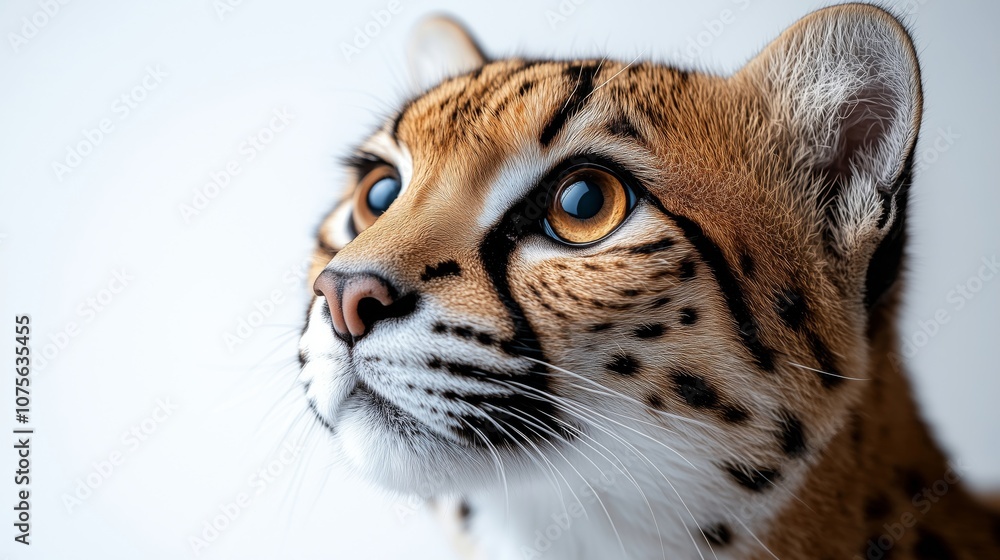 Fototapeta premium Stunning Close-Up of a Tiger Showcasing Its Striking Features