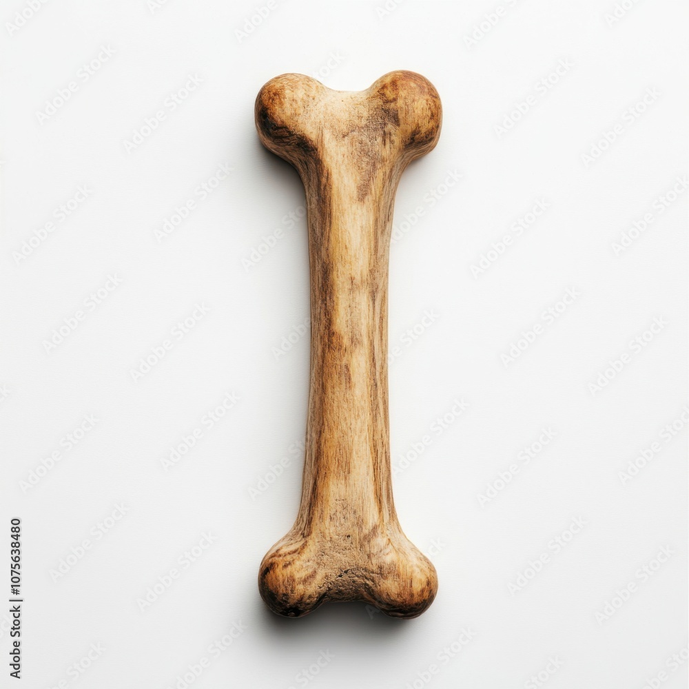 Realistic dog bone chew toy on white background Realistic dog bone chew toy on white background