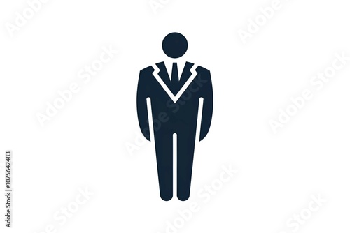 Businessman Icon Logo Vector Symbol. Boss Icon