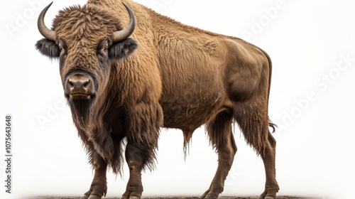 Majestic american bison png image for wildlife and nature projects, perfect for educational use photo