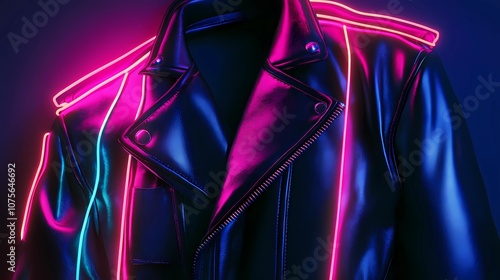 Wallpaper Mural Cyberpunk texture background with neon lights, futuristic digital patterns, reflections. Torontodigital.ca