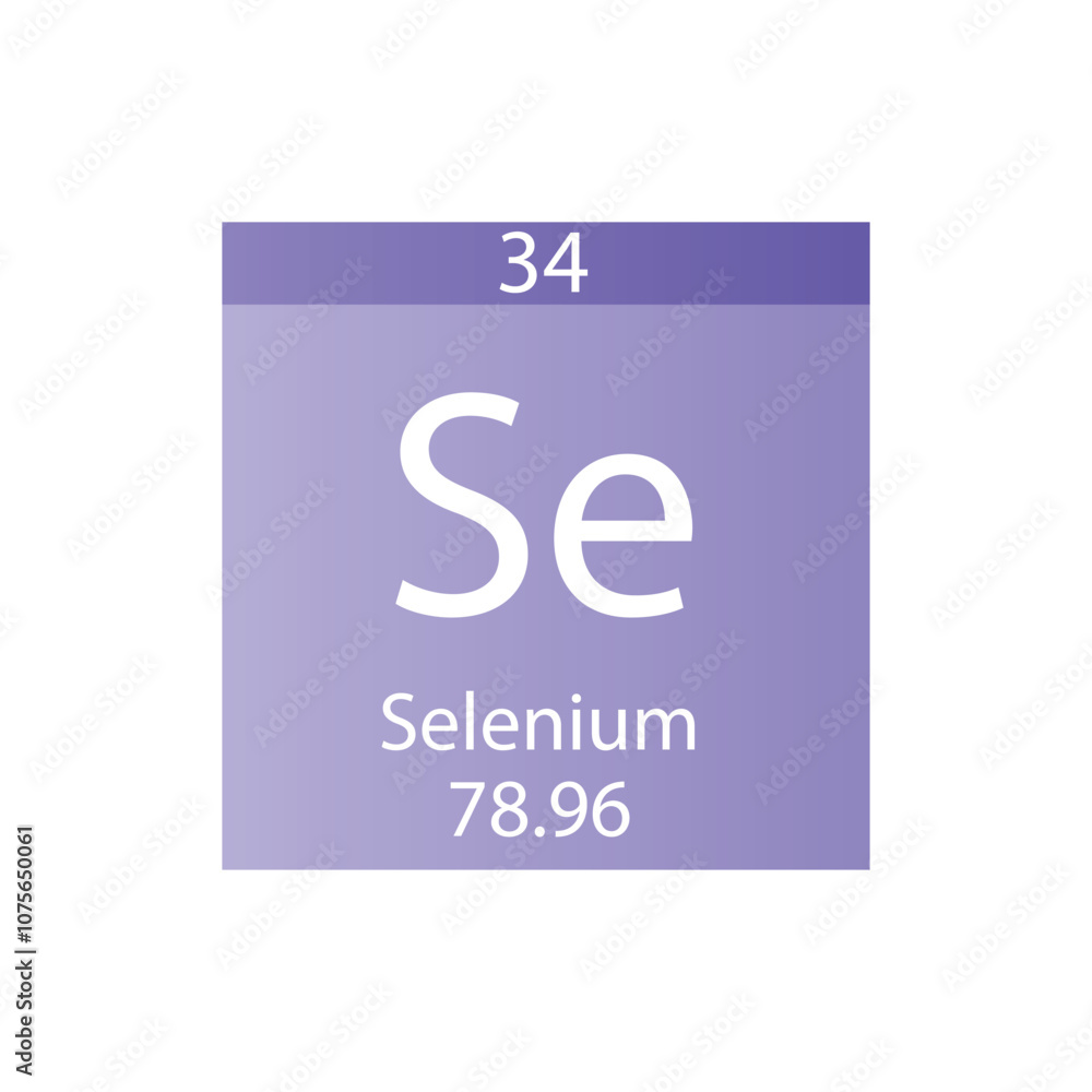 Se Selenium Non reactive metal Chemical Element Periodic Table. Simple flat square vector illustration, simple clean style Icon with molar mass and atomic number for Lab, science or chemistry class. Se Selenium Non reactive metal Chemical Element Periodic Table. Simple flat square vector illustration, simple clean style Icon with molar mass and atomic number for Lab, science or chemistry class.