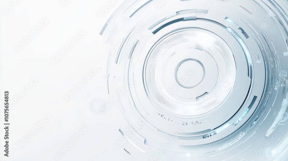 Abstract Futuristic Technology Circle Design Abstract Futuristic Technology Circle Design