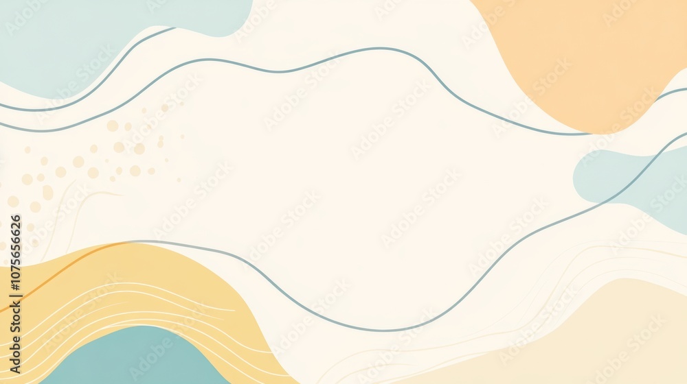Abstract Fluid Art Background with Soft Beige, Light Blue, and Yellow Tones for Modern Design and Decoration Abstract Fluid Art Background with Soft Beige, Light Blue, and Yellow Tones for Modern Design and Decoration