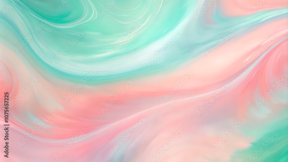 Smooth Pink and Mint Abstract Background Smooth Pink and Mint Abstract Background