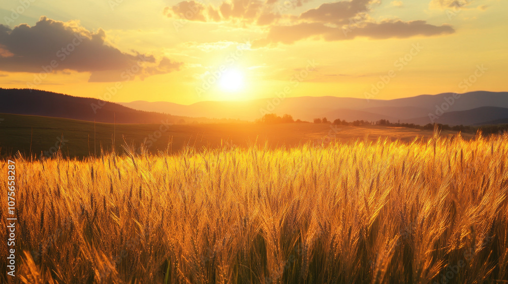 Obraz premium Wheat field