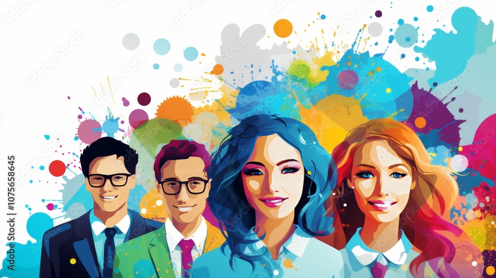Fostering workplace diversity a team exemplifying inclusive leadership and collaborative strategies Fostering workplace diversity a team exemplifying inclusive leadership and collaborative strategies
