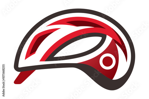 Cyclist Helmet Icon Illustration – Ideal for Biking and Safety Designs photo