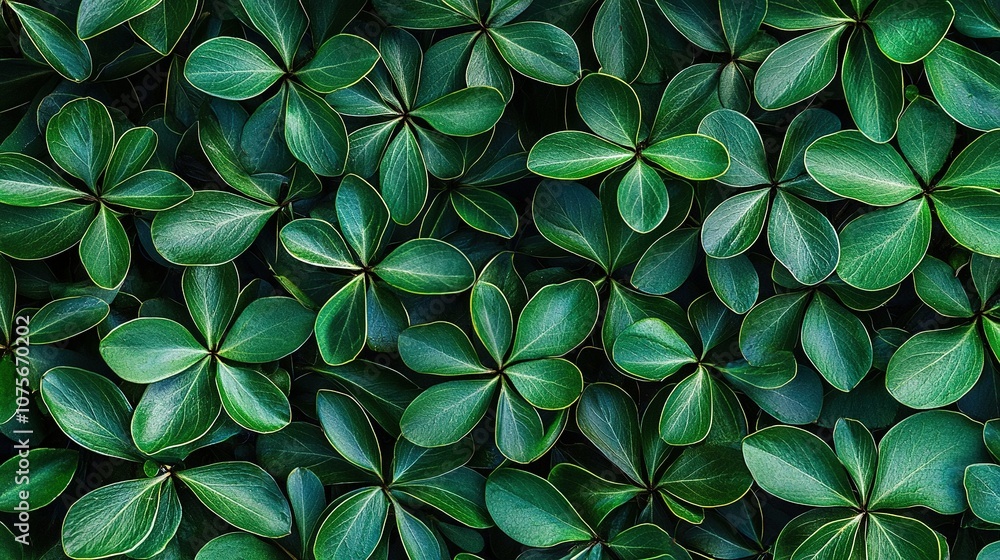 A close-up of lush green foliage with leaves on both the upper and lower surfaces of the plants A close-up of lush green foliage with leaves on both the upper and lower surfaces of the plants