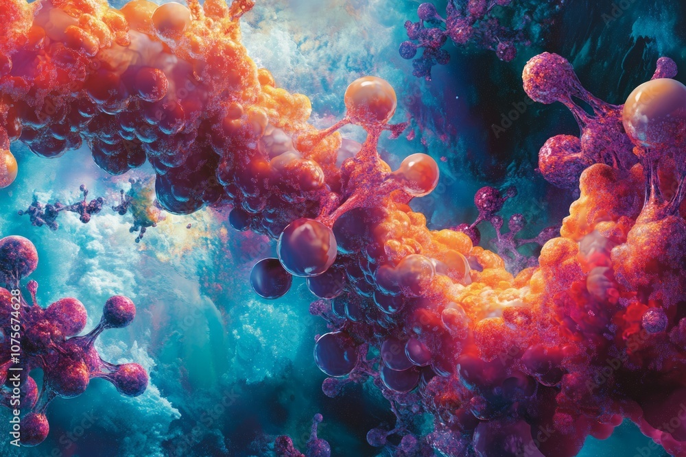 Naklejka premium biochemistry background