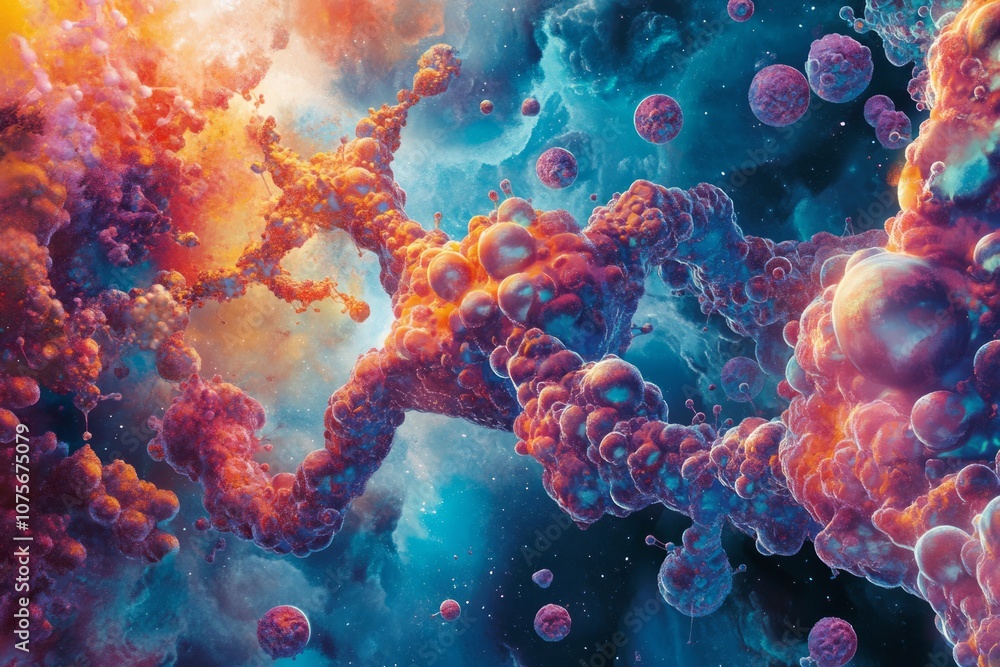 Naklejka premium biochemistry background