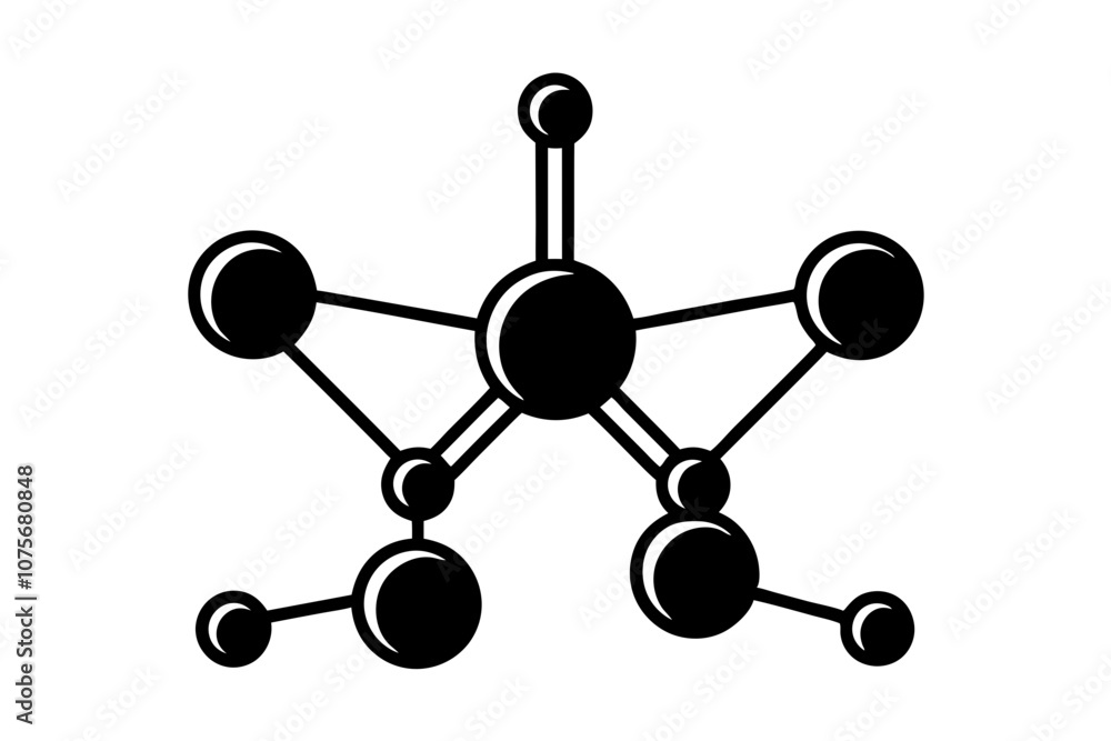 Clean and Simple Line Icon of Molecule Structure Biology Concept Design Clean and Simple Line Icon of Molecule Structure Biology Concept Design