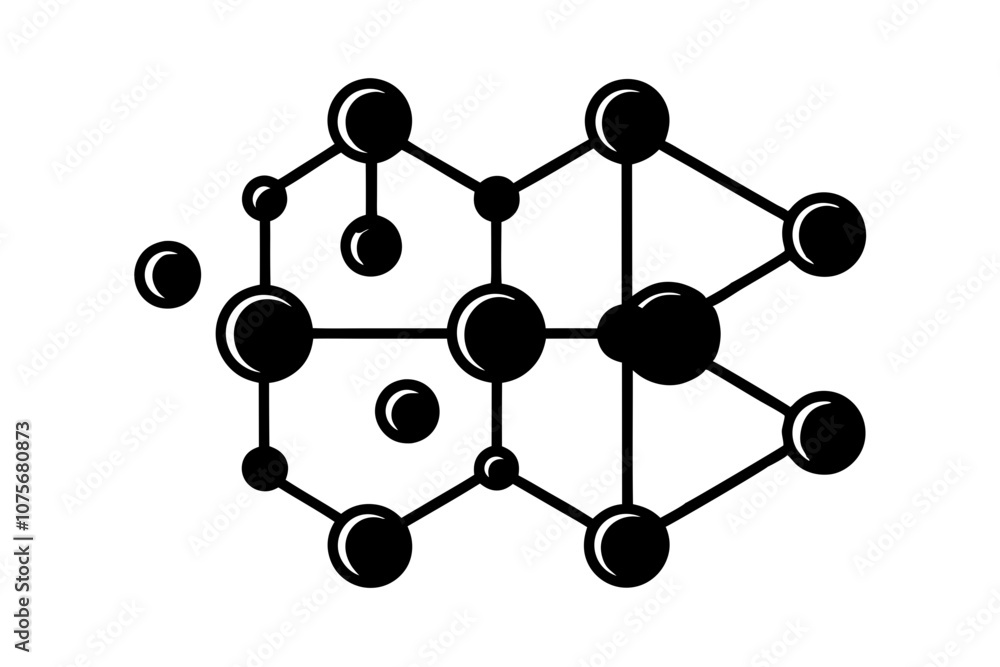 Clean and Simple Line Icon of Molecule Structure Biology Concept Design Clean and Simple Line Icon of Molecule Structure Biology Concept Design