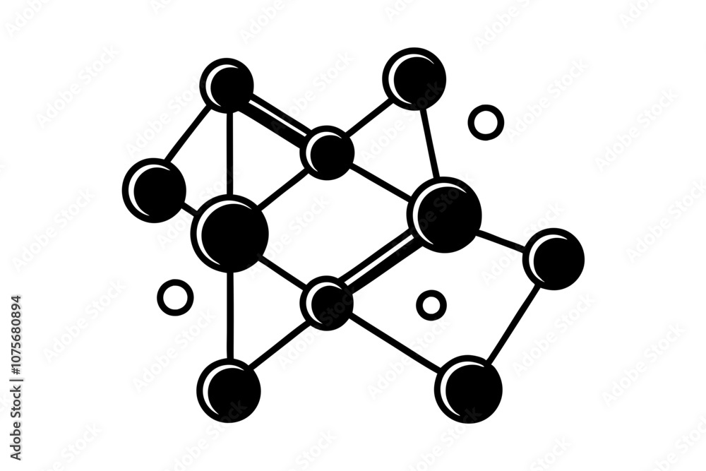 Clean and Simple Line Icon of Molecule Structure Biology Concept Design Clean and Simple Line Icon of Molecule Structure Biology Concept Design