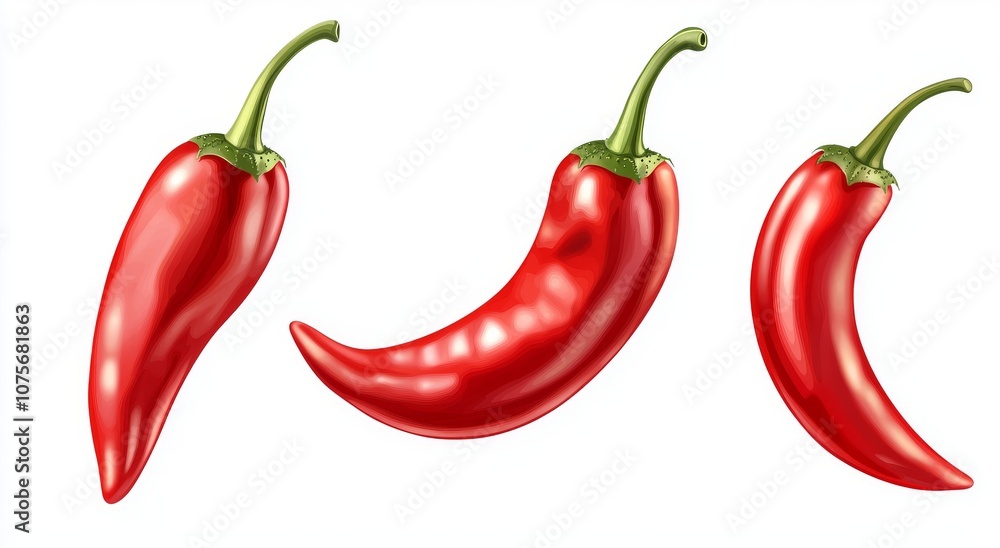 Isolated PNG of a red hot chili pepper on a transparent background. Isolated PNG of a red hot chili pepper on a transparent background.