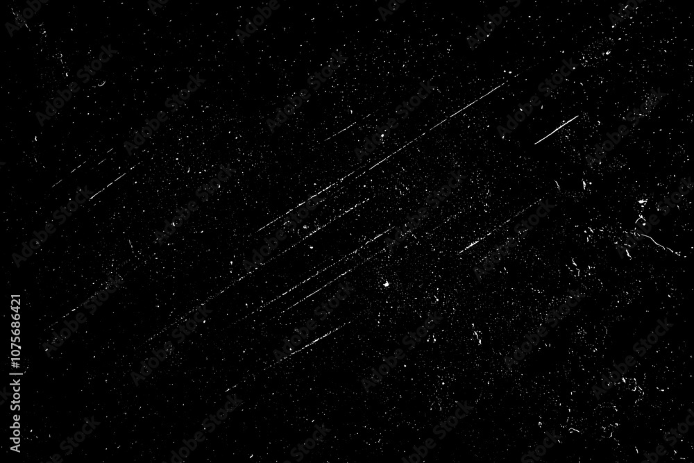 © Nastia - Black dust scratch old film vintage background.