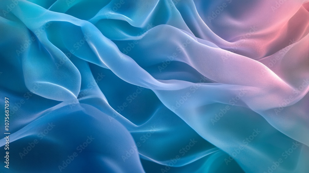 Obraz premium curves, blue and purple smooth