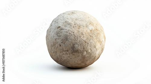 Smooth, round stone with a subtle texture, reminiscent of a river pebble.