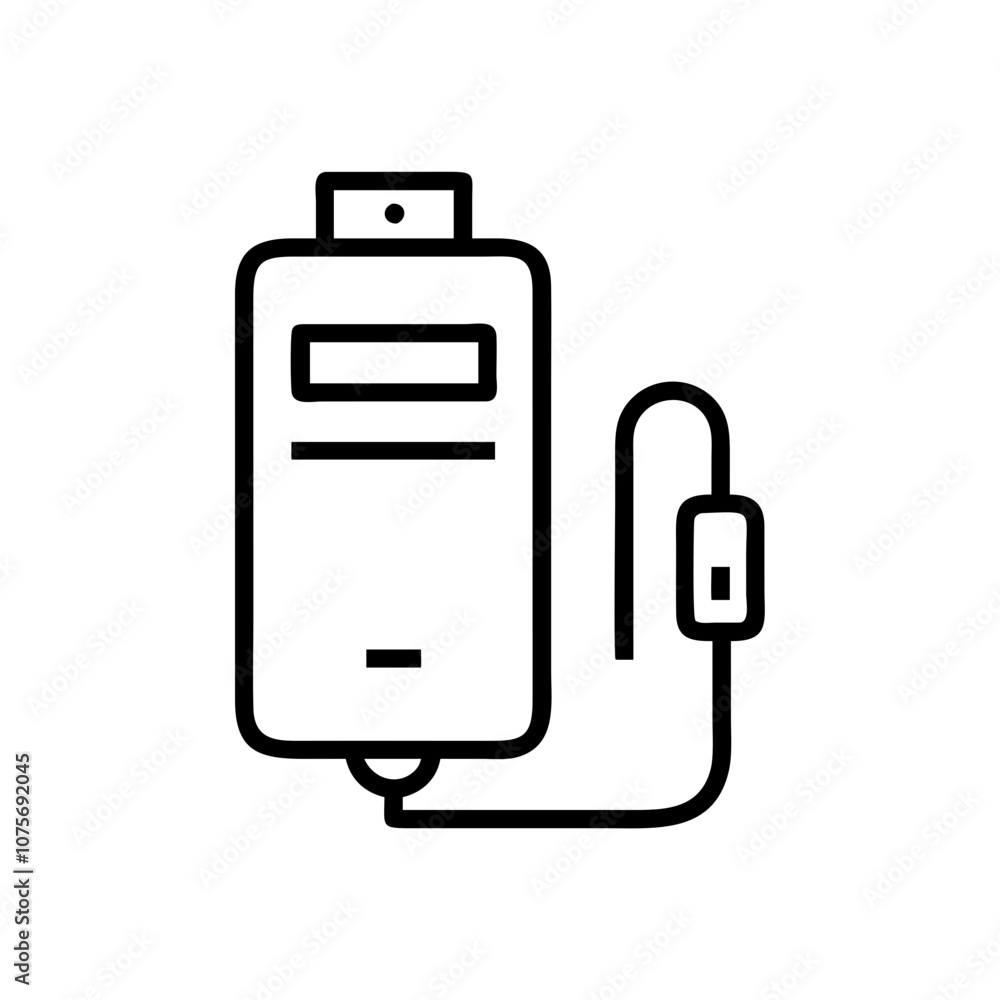 Battery Charger icon outline Battery Charger icon outline