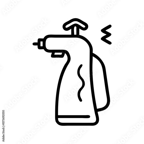 Clothes Steamer icon outline