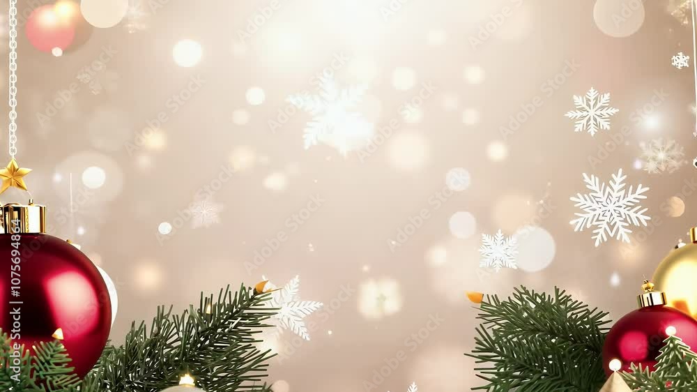 classic Christmas background video baubles snowflakes perfect creating stylish greeting cards gift invitations festive wallpaper designs holiday season nature green vibrant detailed rich texture classic Christmas background video baubles snowflakes perfect creating stylish greeting cards gift invitations festive wallpaper designs holiday season nature green vibrant detailed rich texture