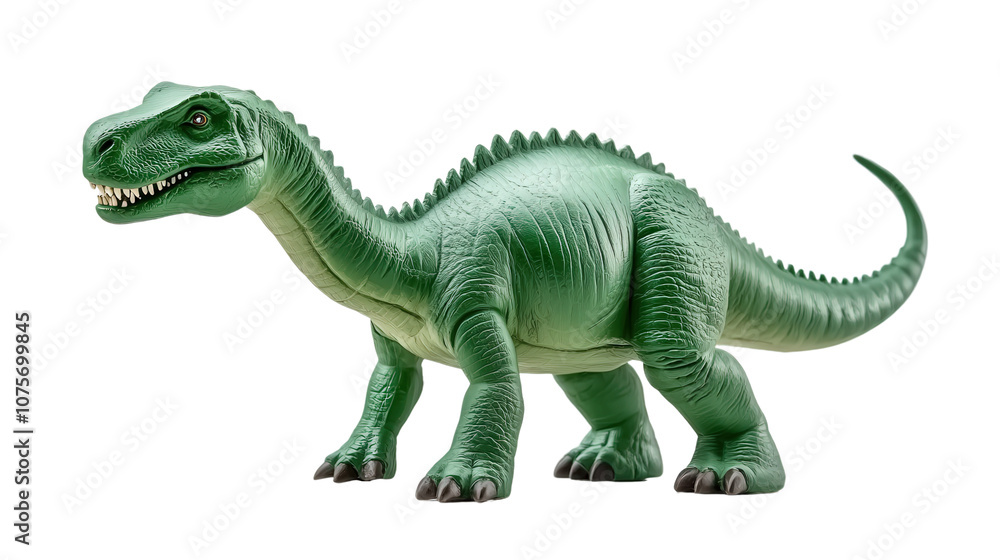 Fototapeta premium green dinaosaur, isolate, transparent, png, background