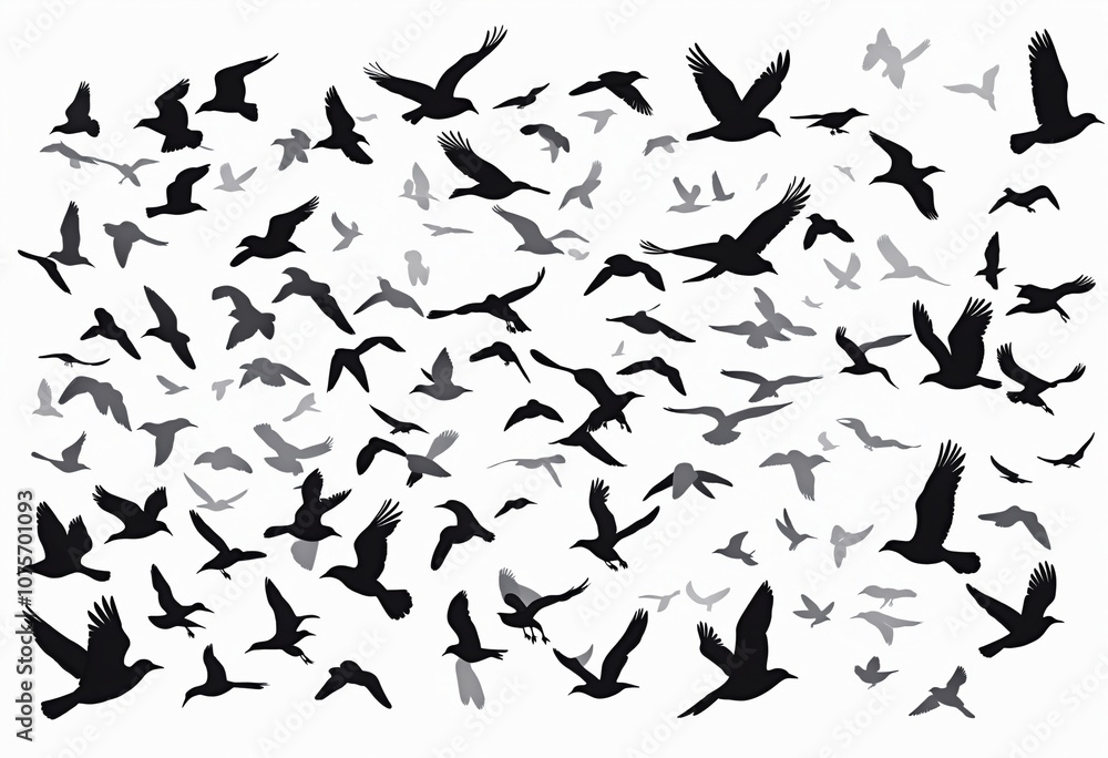 Dynamic Silhouette of a Bird Flock in Motion: From Takeoff to Soaring Dynamic Silhouette of a Bird Flock in Motion: From Takeoff to Soaring