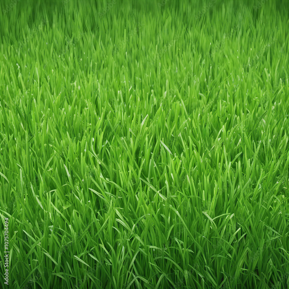 Obraz premium fresh green grass texture background illustration