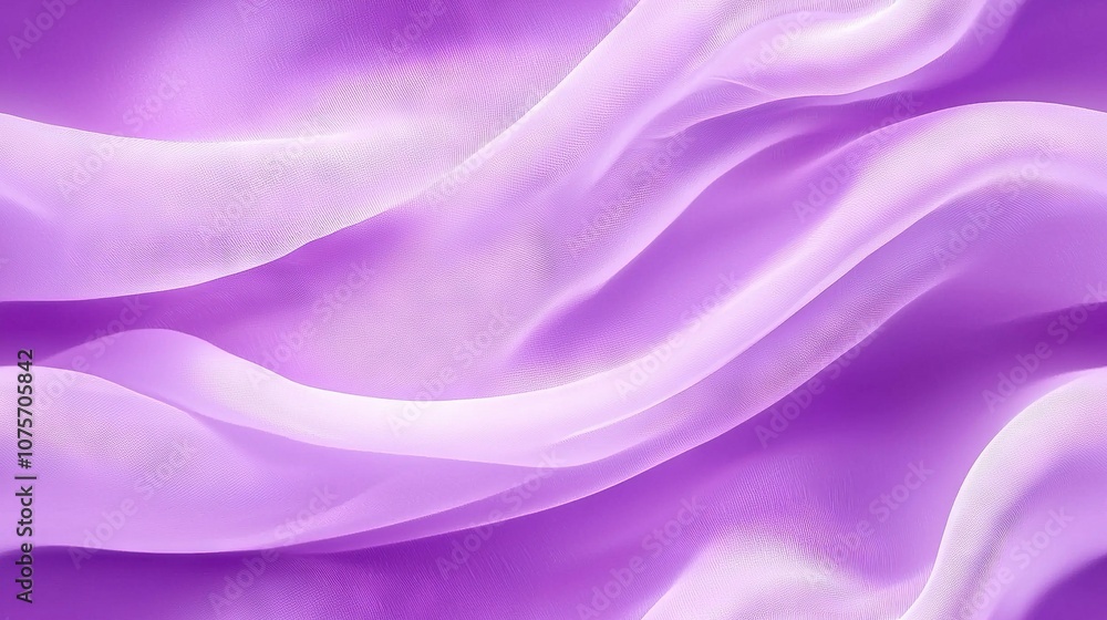 Obraz premium A detailed photo of a purplish fabric with undulating patterns on both ends