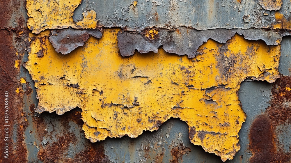 Corroded steel surface with thick rust, layers of peeling blue paint, deep cracks, and rough textures, close-up shot showing intricate details in orange and brown hues Corroded steel surface with thick rust, layers of peeling blue paint, deep cracks, and rough textures, close-up shot showing intricate details in orange and brown hues