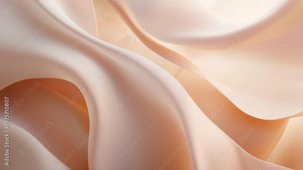 Fototapeta premium Background of a Fluid abstract financial theme with flowing shapes and gentle hues
