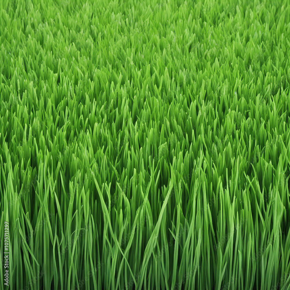 Obraz premium fresh green grass texture background illustration