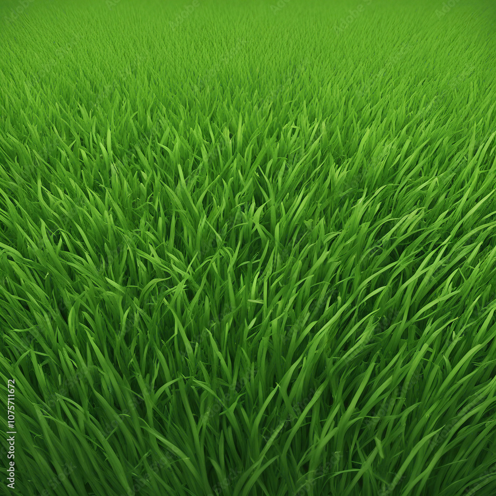 Obraz premium fresh green grass texture background illustration