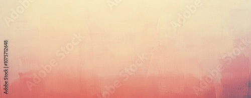 Wide brushstrokes of peach and cream blend together, creating a warm and inviting abstract background with a gradient effect