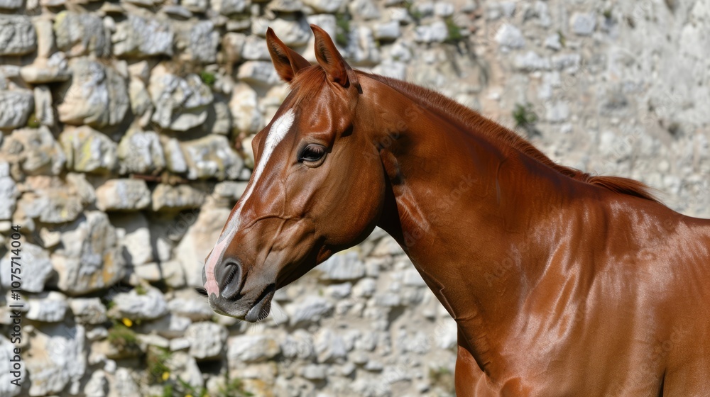 Obraz premium Portraits of horses of different breeds
