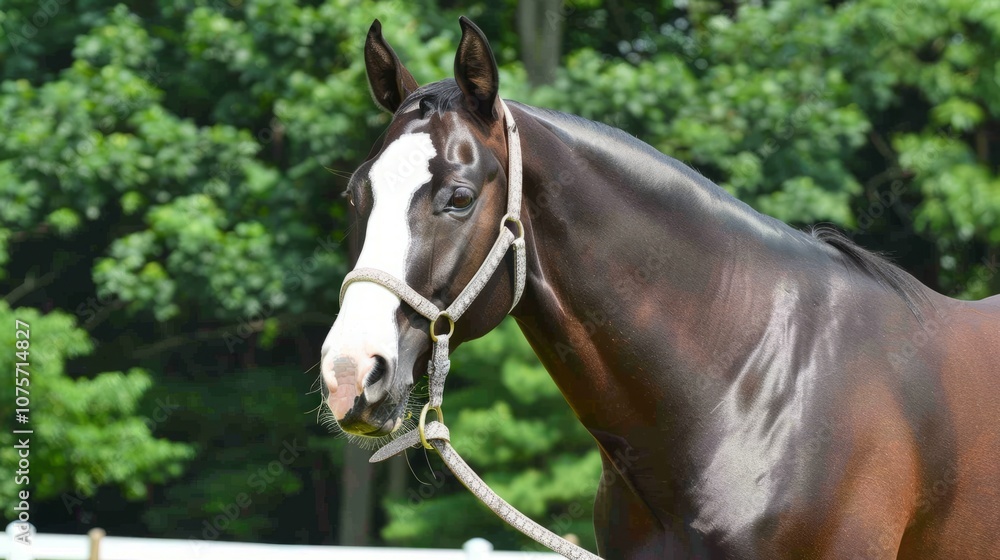 Obraz premium Portraits of horses of different breeds