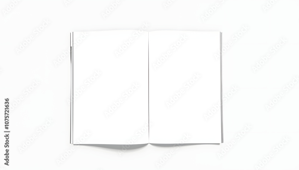 Blank Brochure magazine isolated on grey to replace your design isolated with white highlights, png Blank Brochure magazine isolated on grey to replace your design isolated with white highlights, png