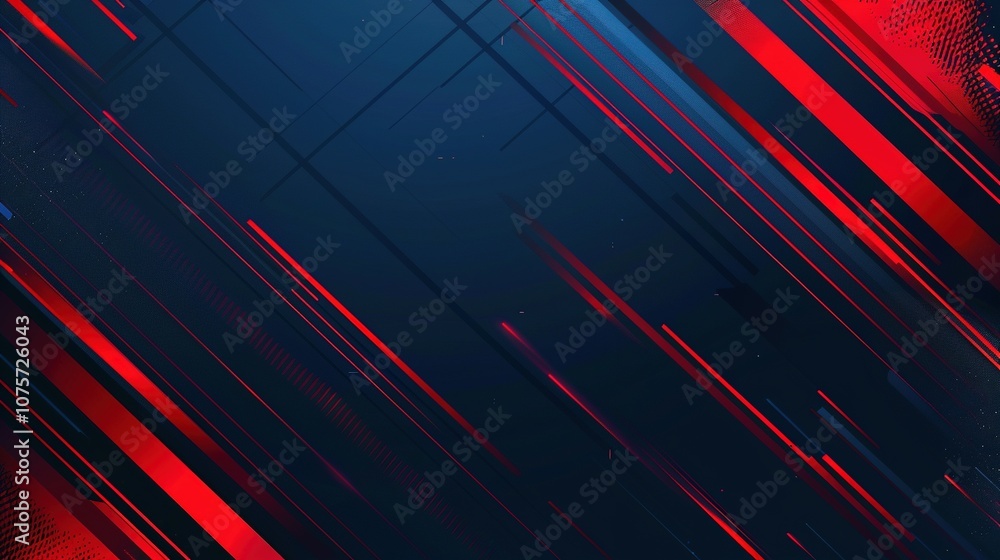 Abstract Dark Blue Background with Diagonal Red Lines Abstract Dark Blue Background with Diagonal Red Lines