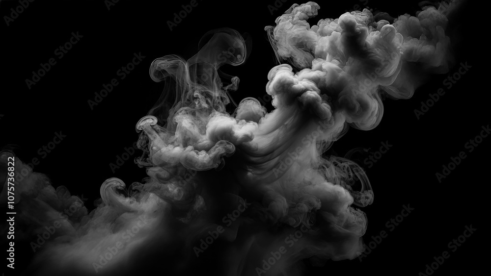 Abstract smoke on a black background. Abstract smoke on a black background.
