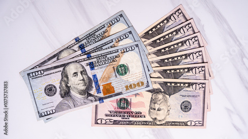 Close-up of US Dollar Bills for Finance and Economy Concepts